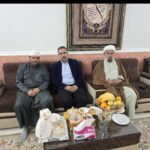 دیدار دبیرکل سازمان جوانان حقوق بشر با امام جمعه اهل سنت عسلویه